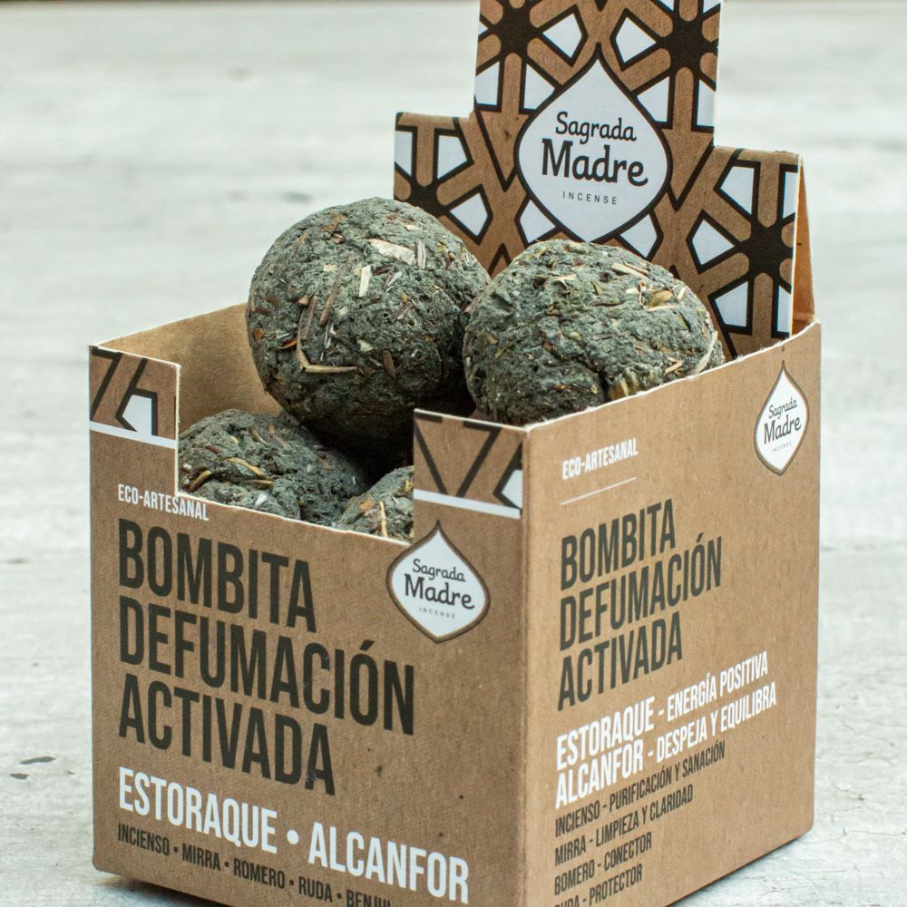 Bombita Defumación Activada Estoraque y Alcanfor X8