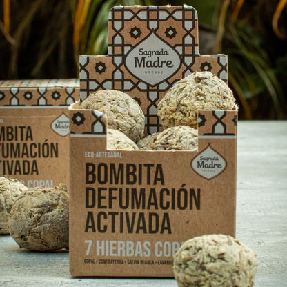 Bombita Defumación Activada 7 Hierbas y Copal X8